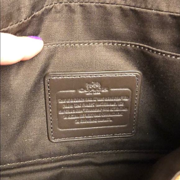 Coach Brown Snake Skin Leather Crossbody - Picture 3 of 3